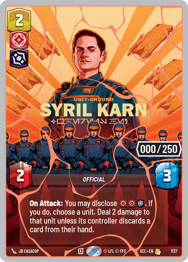 Syril Karn - Where Is He? (1137) (Serialized) (Rose Gold) (1137) [Secrets of Power] | Exor Games New Glasgow