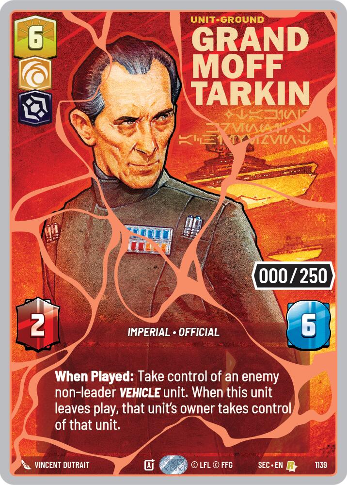 Grand Moff Tarkin - Taking Krennic's Achievement (1139) (Serialized) (Rose Gold) (1139) [Secrets of Power] | Exor Games New Glasgow