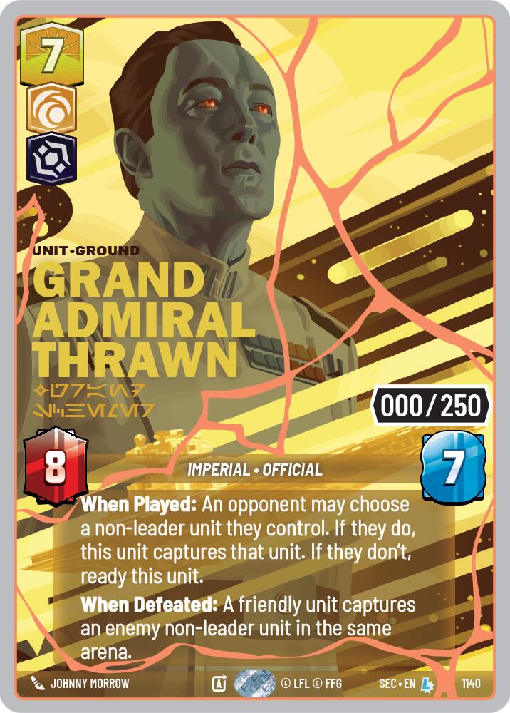 Grand Admiral Thrawn - Grand Schemer (1140) (Serialized) (Rose Gold) (1140) [Secrets of Power] | Exor Games New Glasgow
