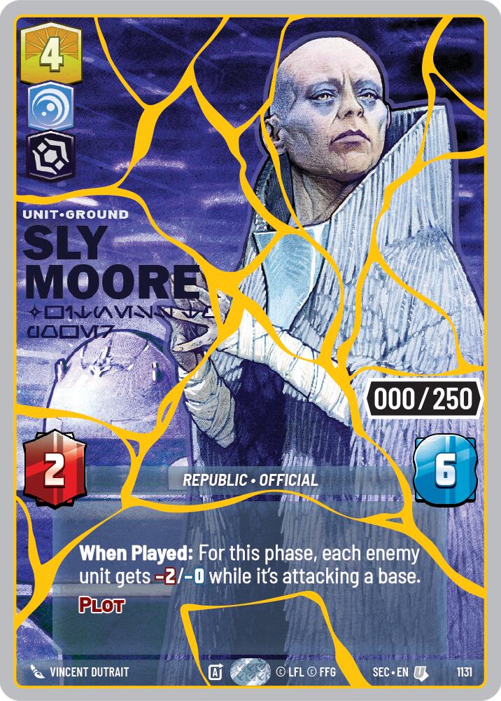 Sly Moore - Witness to Power (1131) (Serialized) (Gold) (1131) [Secrets of Power] | Exor Games New Glasgow