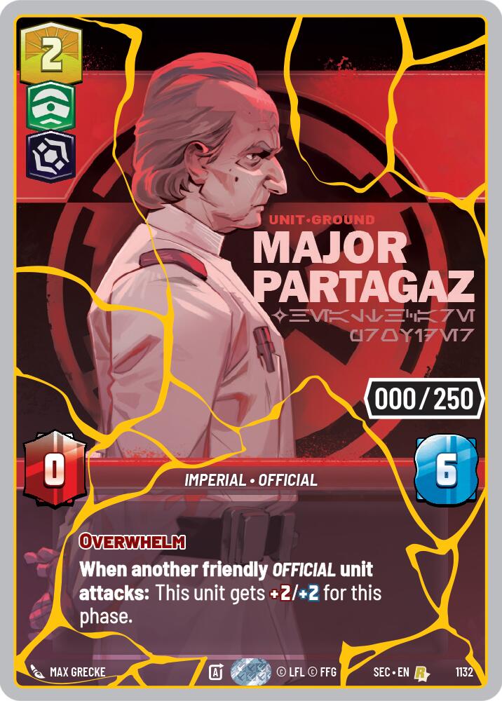 Major Partagaz - Healthcare Provider (1132) (Serialized) (Gold) (1132) [Secrets of Power] | Exor Games New Glasgow