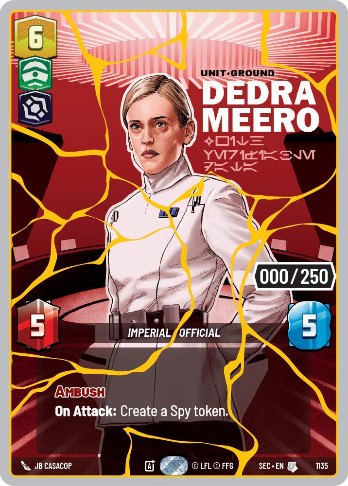 Dedra Meero - With Verifiable Data (1135) (Serialized) (Gold) (1135) [Secrets of Power] | Exor Games New Glasgow