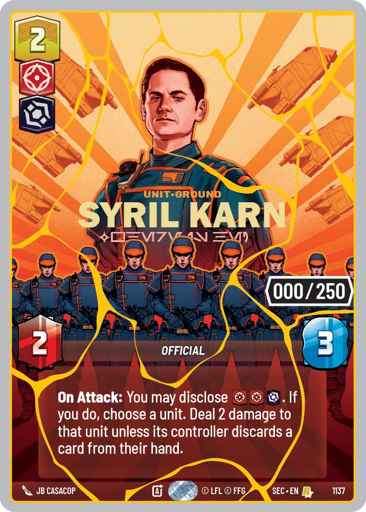 Syril Karn - Where Is He? (1137) (Serialized) (Gold) (1137) [Secrets of Power] | Exor Games New Glasgow