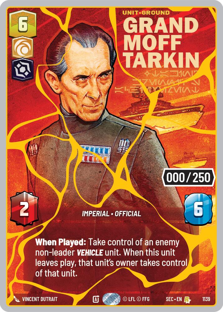 Grand Moff Tarkin - Taking Krennic's Achievement (1139) (Serialized) (Gold) (1139) [Secrets of Power] | Exor Games New Glasgow