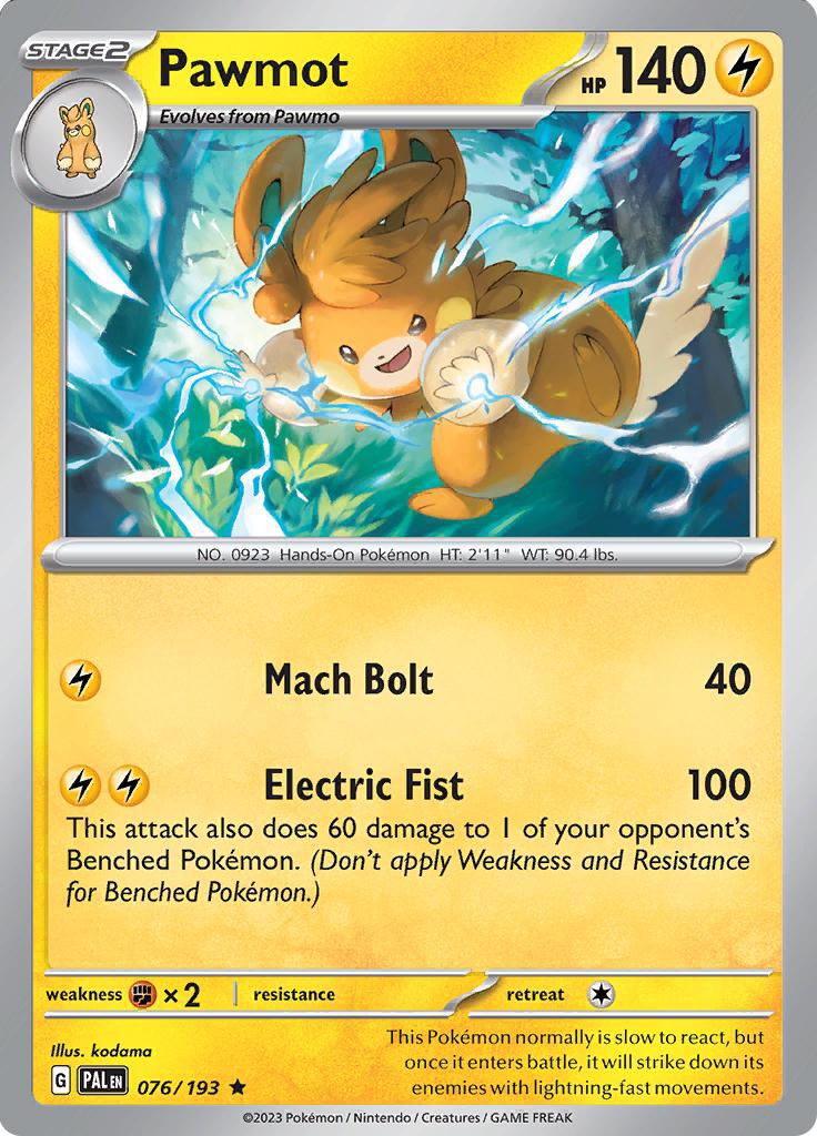 Pawmot (076/193) (Deck Exclusives) [Scarlet & Violet: Base Set] | Exor Games New Glasgow