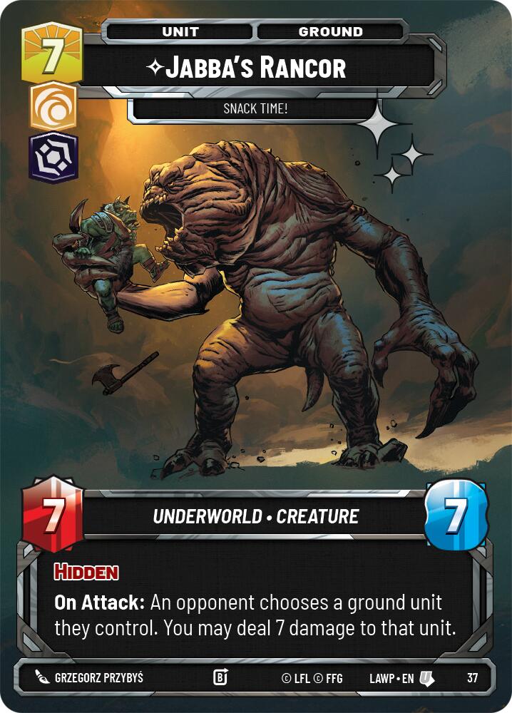Jabba's Rancor - Snack Time! (37) (Foil) (37) [A Lawless Time: Weekly Play] | Exor Games New Glasgow
