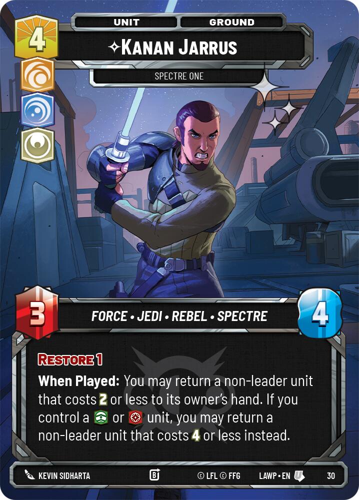 Kanan Jarrus - Spectre One (30) (Foil) (30) [A Lawless Time: Weekly Play] | Exor Games New Glasgow