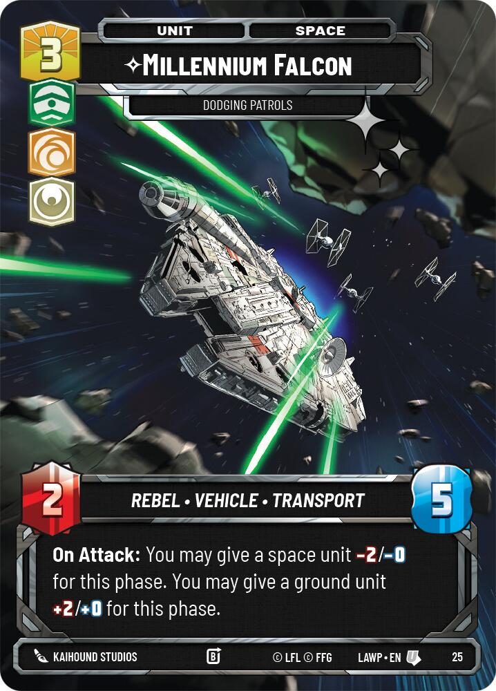 Millennium Falcon - Dodging Patrols (25) (Foil) (25) [A Lawless Time: Weekly Play] | Exor Games New Glasgow