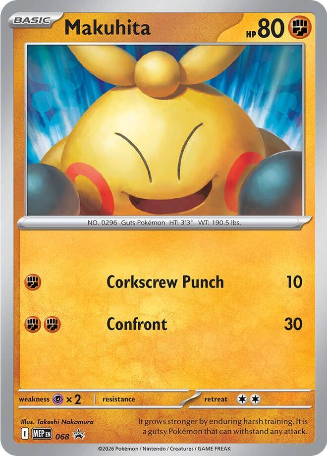Makuhita (068) (Cosmos Holo) [Mega Evolution Promo] | Exor Games New Glasgow