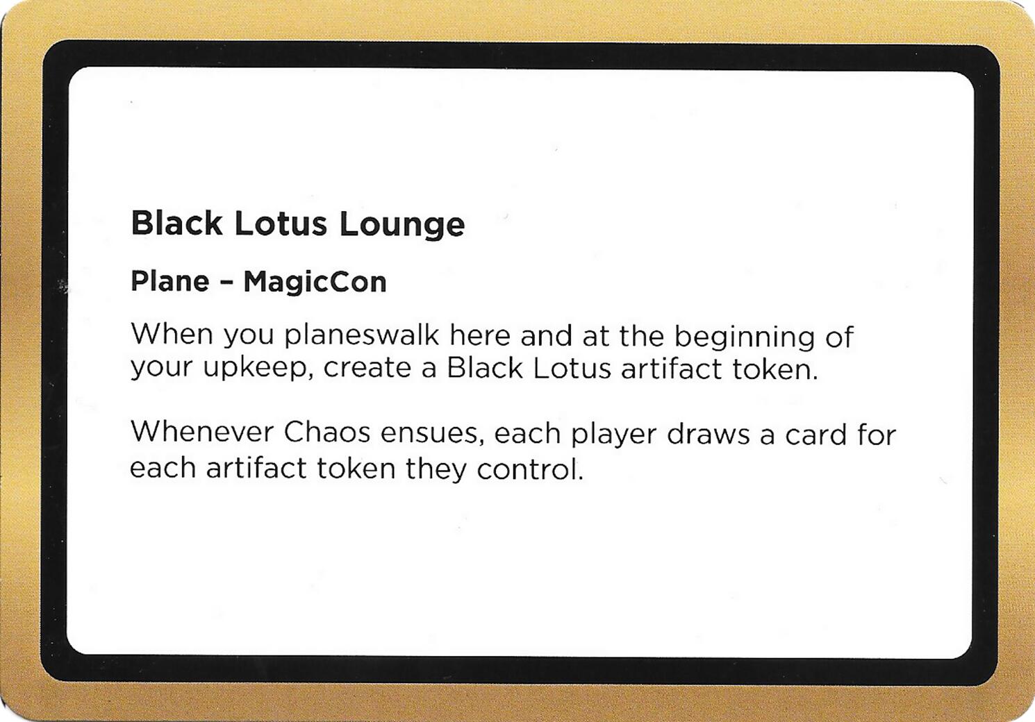 Black Lotus Lounge (Black Lotus Unknown Planechase) [Oversize Cards] | Exor Games New Glasgow