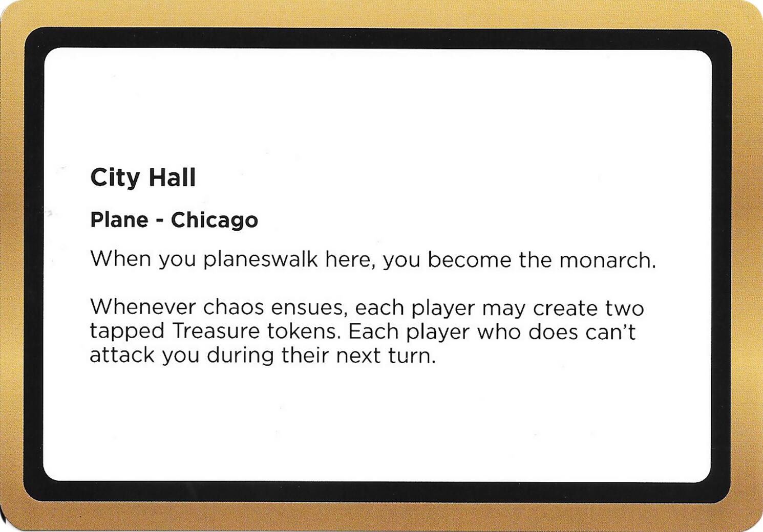 City Hall (Black Lotus Unknown Planechase) [Oversize Cards] | Exor Games New Glasgow