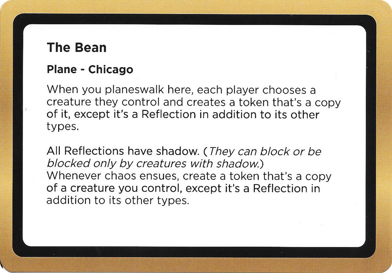 The Bean (Black Lotus Unknown Planechase) [Oversize Cards] | Exor Games New Glasgow