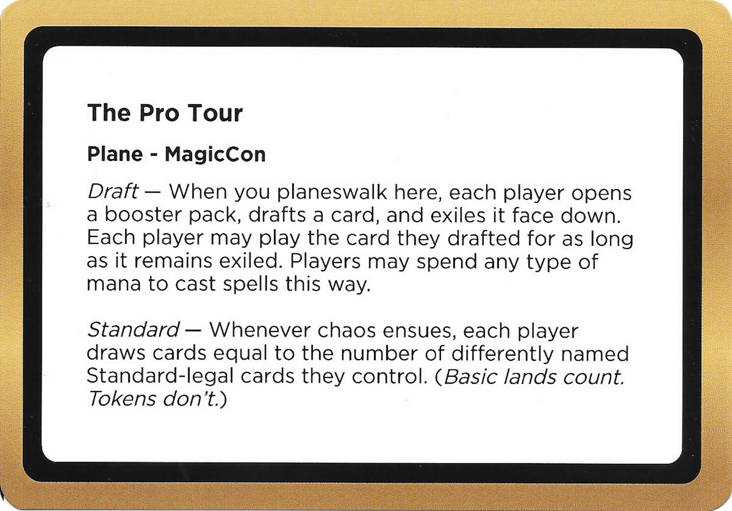 The Pro Tour (Black Lotus Unknown Planechase) [Oversize Cards] | Exor Games New Glasgow