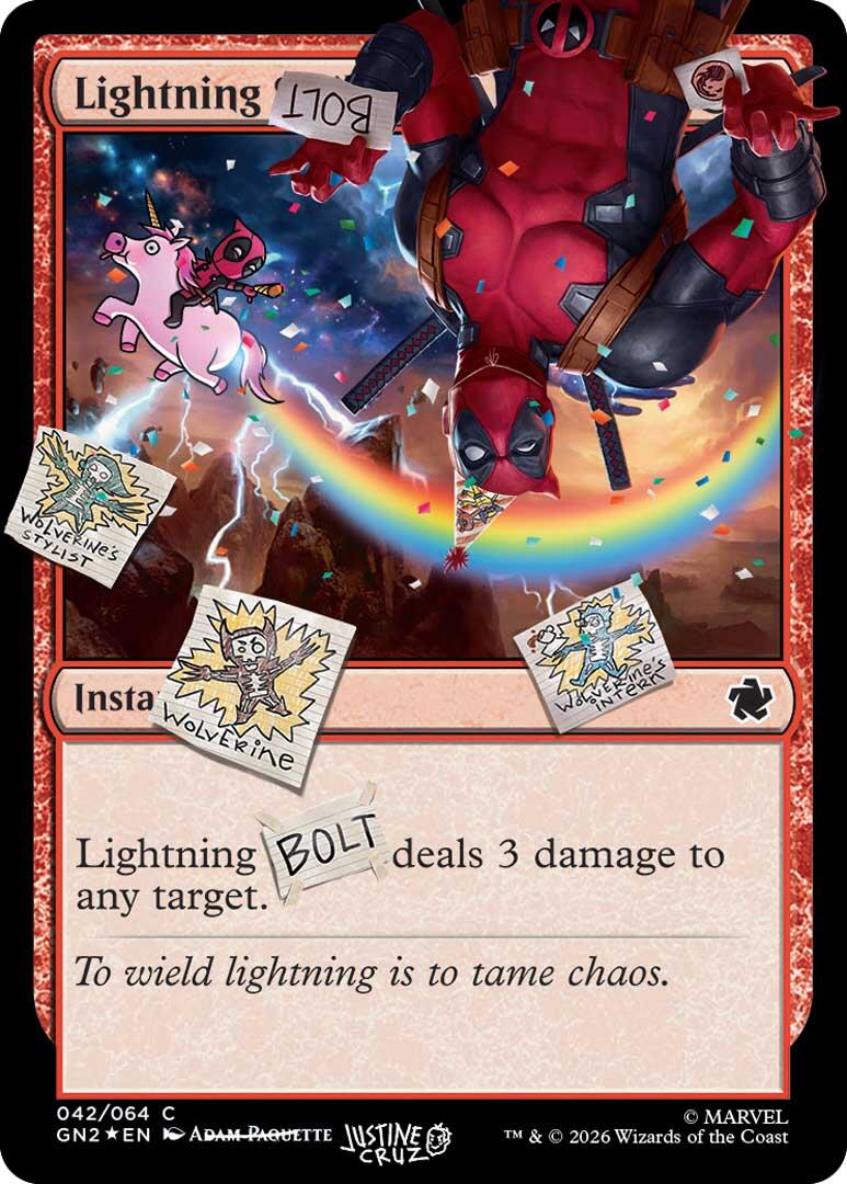 Lightning Bolt (042) (Pool Party Foil) [Secret Lair Drop Series] | Exor Games New Glasgow