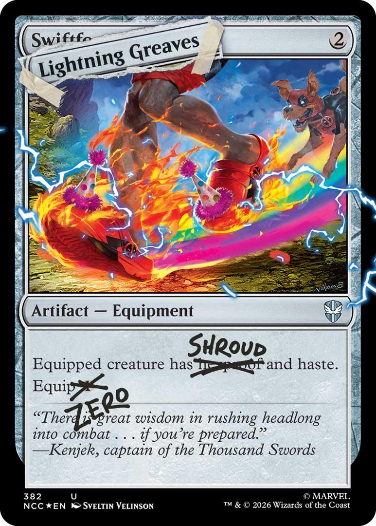 Lightning Greaves (382) (Pool Party Foil) [Secret Lair Drop Series] | Exor Games New Glasgow