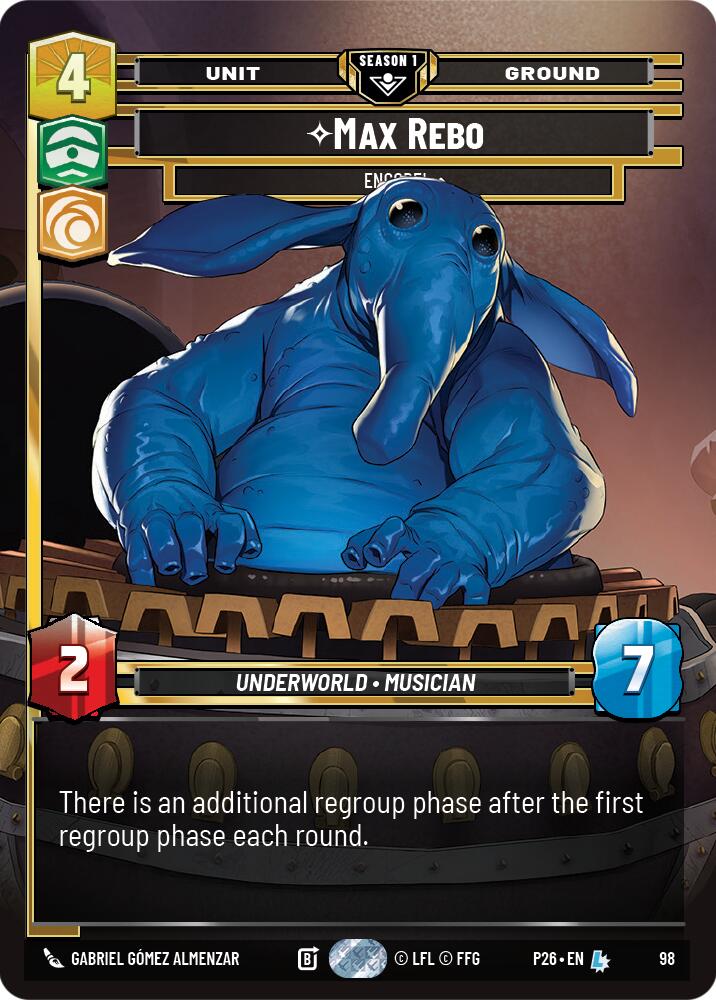 Max Rebo - Encore! (98) (98) [Sector and Regional Promos: Season 1] | Exor Games New Glasgow