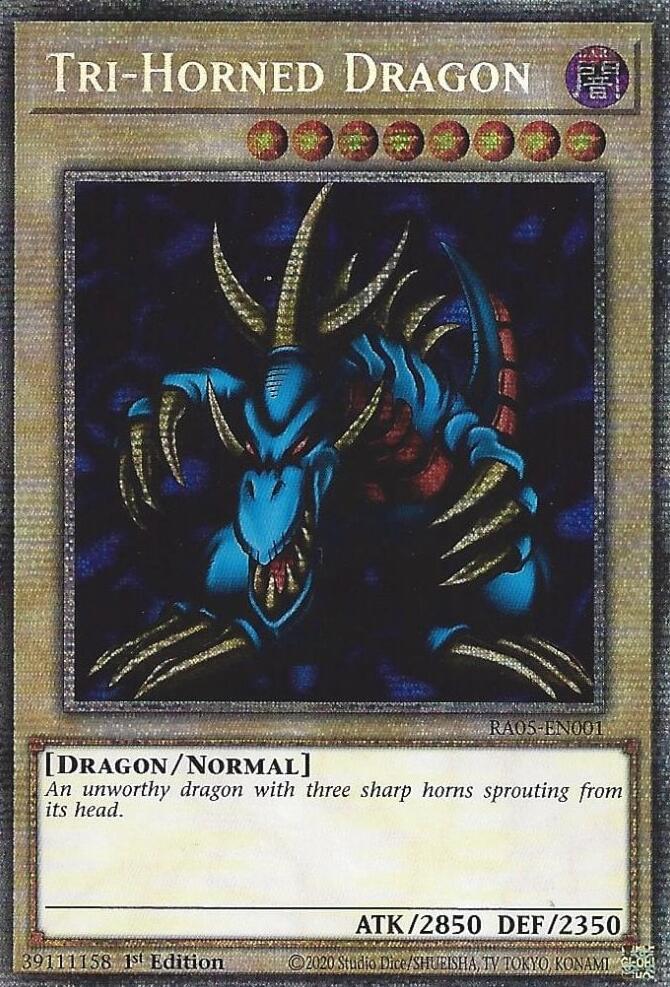 Tri-Horned Dragon [RA05-EN001] Super Rare | Exor Games New Glasgow
