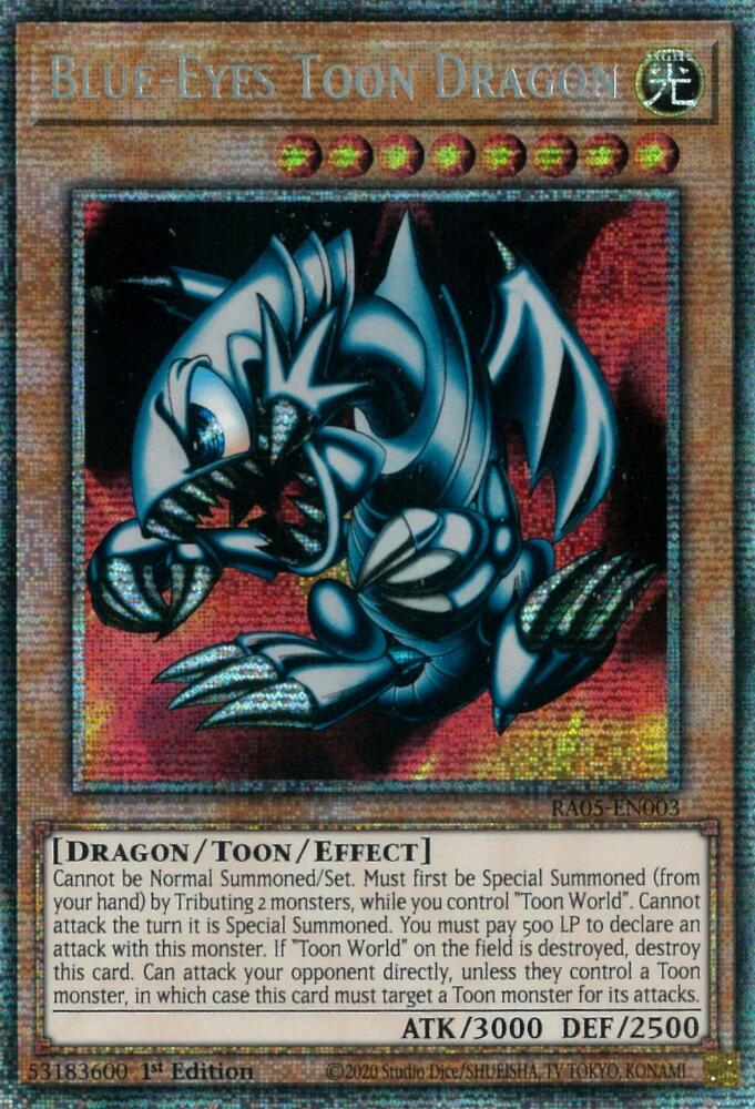 Blue-Eyes Toon Dragon [RA05-EN003] Super Rare | Exor Games New Glasgow