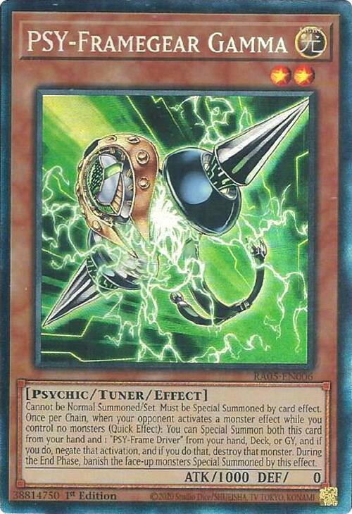 PSY-Framegear Gamma (Collector's Rare) [RA05-EN006] Collector's Rare | Exor Games New Glasgow