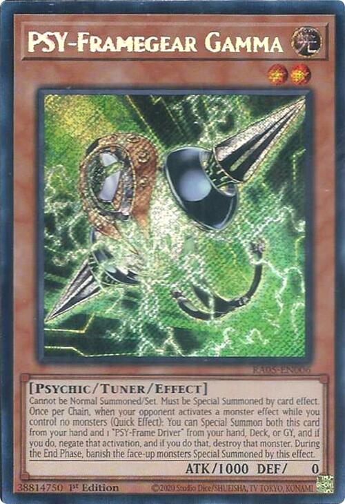 PSY-Framegear Gamma (Secret Rare) [RA05-EN006] Secret Rare | Exor Games New Glasgow