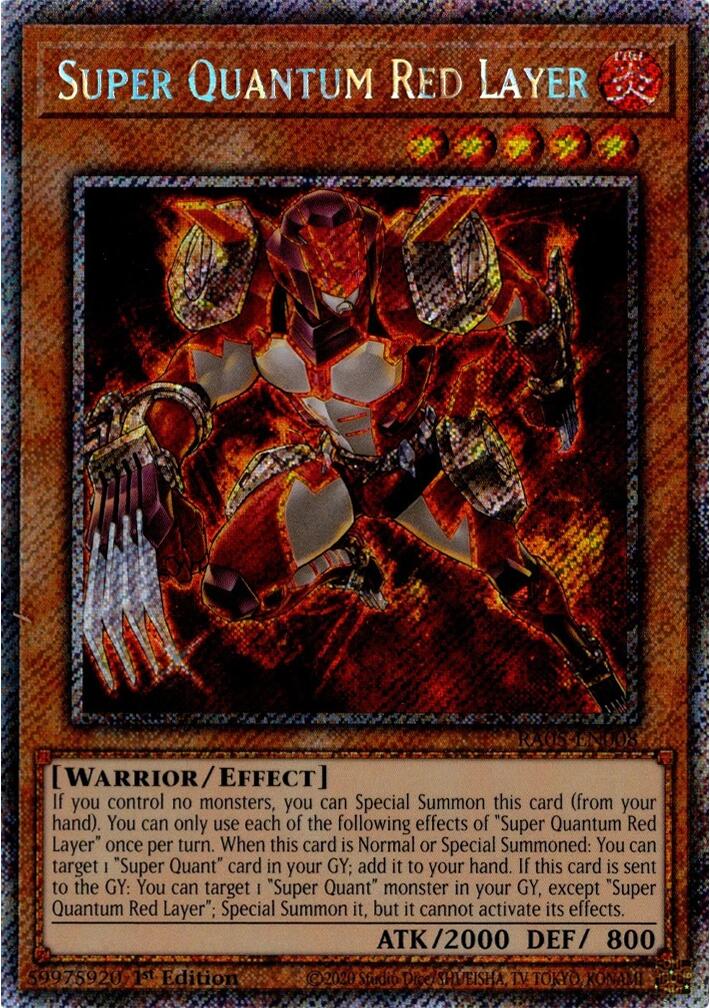 Super Quantum Red Layer (Platinum Secret Rare) [RA05-EN008] Platinum Secret Rare | Exor Games New Glasgow