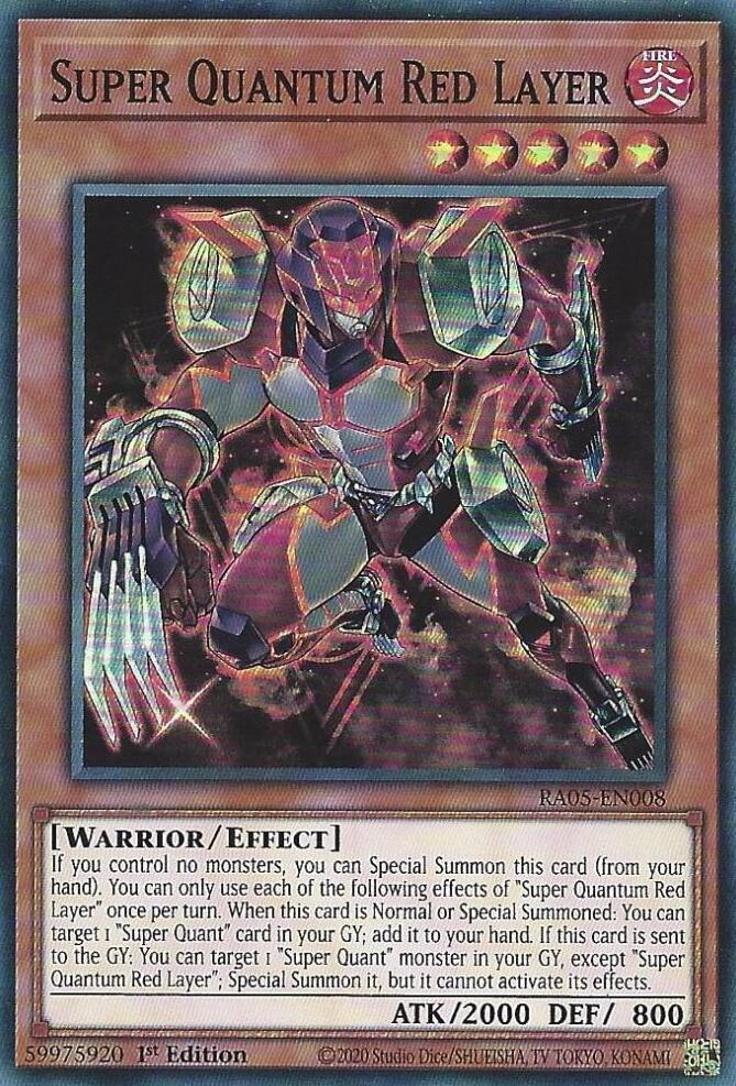 Super Quantum Red Layer [RA05-EN008] Super Rare | Exor Games New Glasgow