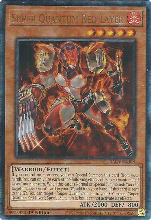 Super Quantum Red Layer (Ultimate Rare) [RA05-EN008] Ultimate Rare | Exor Games New Glasgow