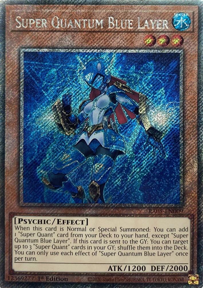 Super Quantum Blue Layer (Platinum Secret Rare) [RA05-EN009] Platinum Secret Rare | Exor Games New Glasgow