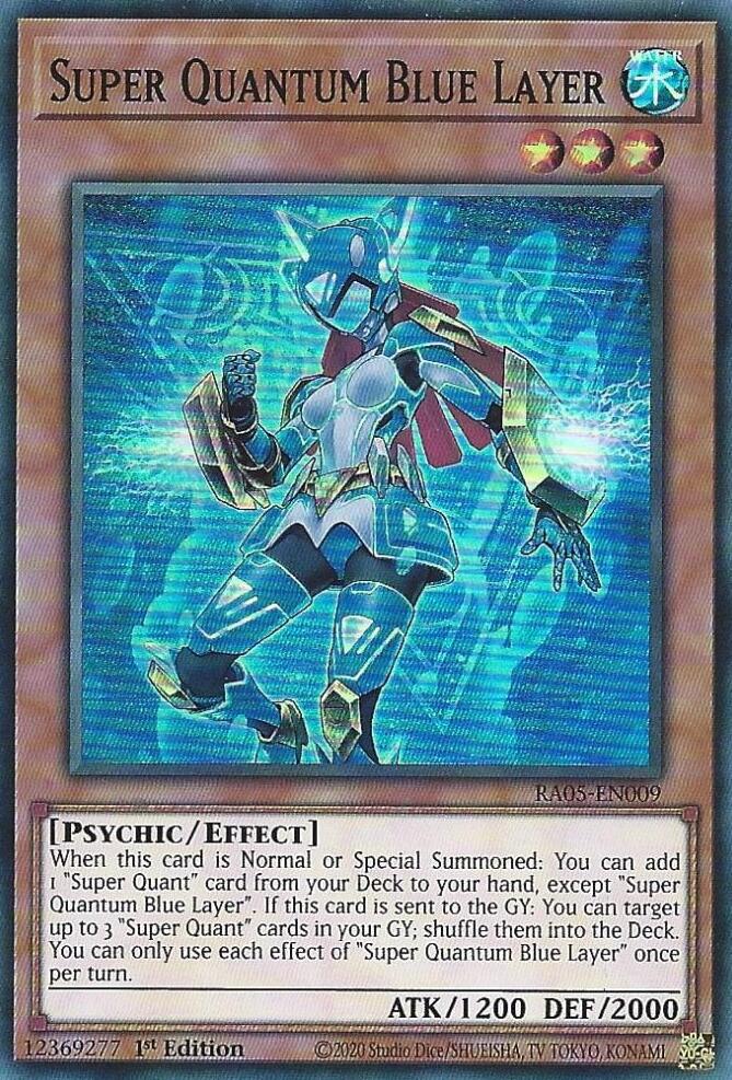 Super Quantum Blue Layer [RA05-EN009] Super Rare | Exor Games New Glasgow