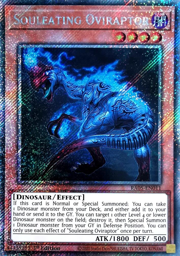 Souleating Oviraptor (Platinum Secret Rare) [RA05-EN011] Platinum Secret Rare | Exor Games New Glasgow