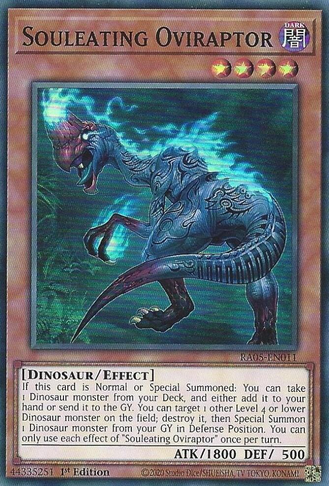 Souleating Oviraptor [RA05-EN011] Super Rare | Exor Games New Glasgow