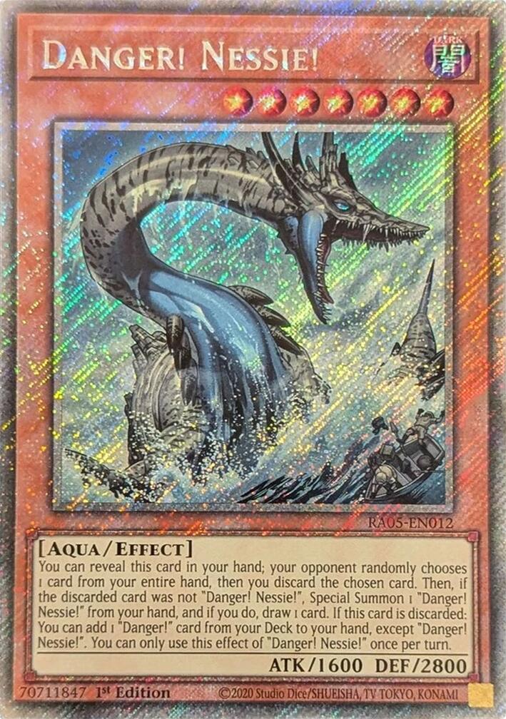 Danger! Nessie! (Platinum Secret Rare) [RA05-EN012] Platinum Secret Rare | Exor Games New Glasgow