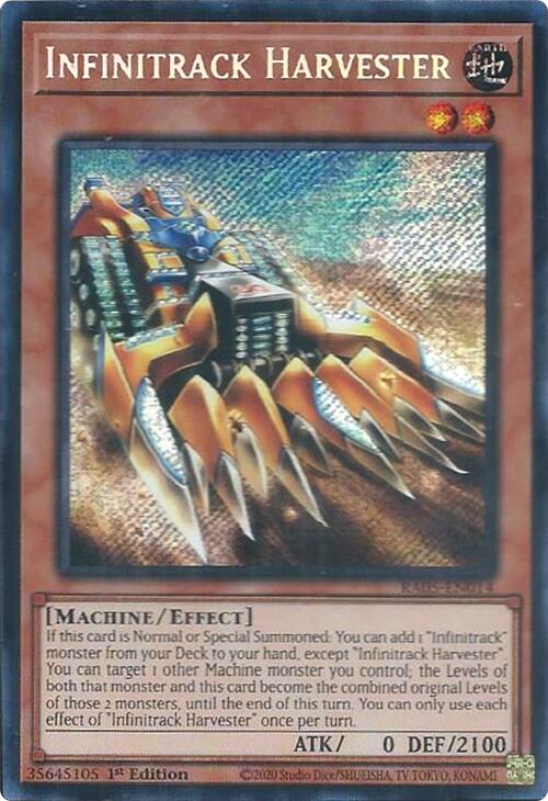 Infinitrack Harvester (Secret Rare) [RA05-EN014] Secret Rare | Exor Games New Glasgow