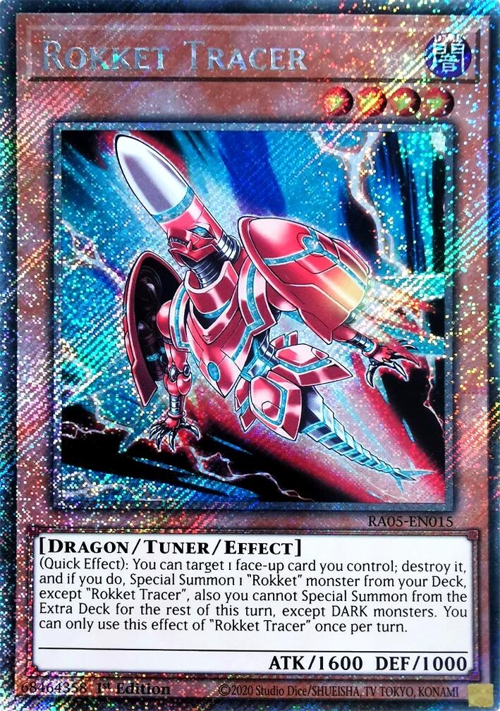 Rokket Tracer (Platinum Secret Rare) [RA05-EN015] Platinum Secret Rare | Exor Games New Glasgow