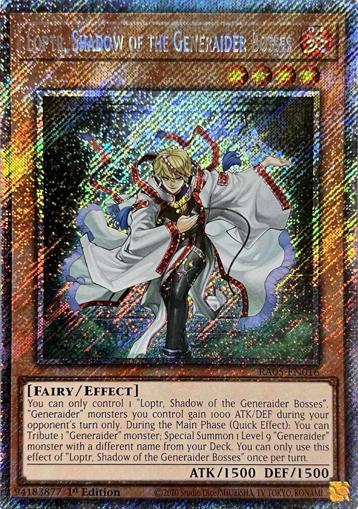 Loptr, Shadow of the Generaider Bosses (Platinum Secret Rare) [RA05-EN016] Platinum Secret Rare | Exor Games New Glasgow