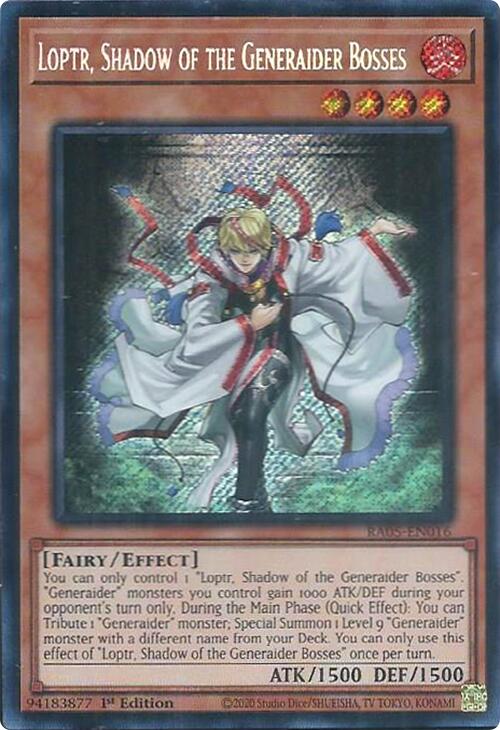 Loptr, Shadow of the Generaider Bosses (Secret Rare) [RA05-EN016] Secret Rare | Exor Games New Glasgow