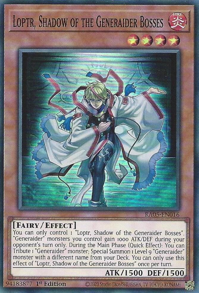Loptr, Shadow of the Generaider Bosses [RA05-EN016] Super Rare | Exor Games New Glasgow