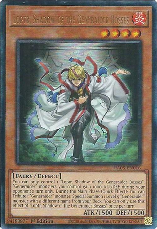 Loptr, Shadow of the Generaider Bosses (Ultimate Rare) [RA05-EN016] Ultimate Rare | Exor Games New Glasgow