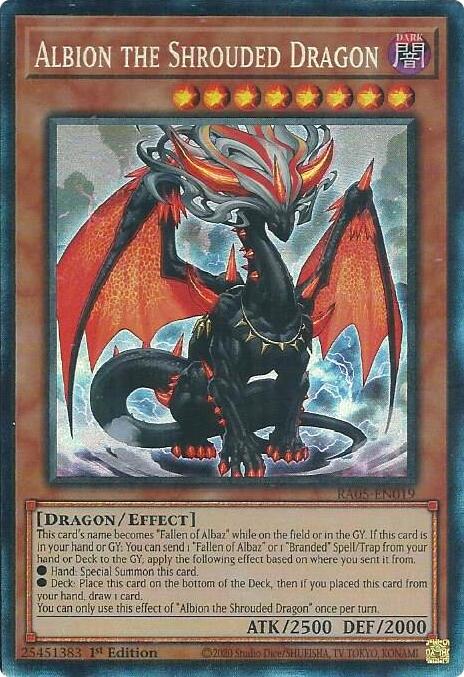Albion the Shrouded Dragon (Collector's Rare) [RA05-EN019] Collector's Rare | Exor Games New Glasgow