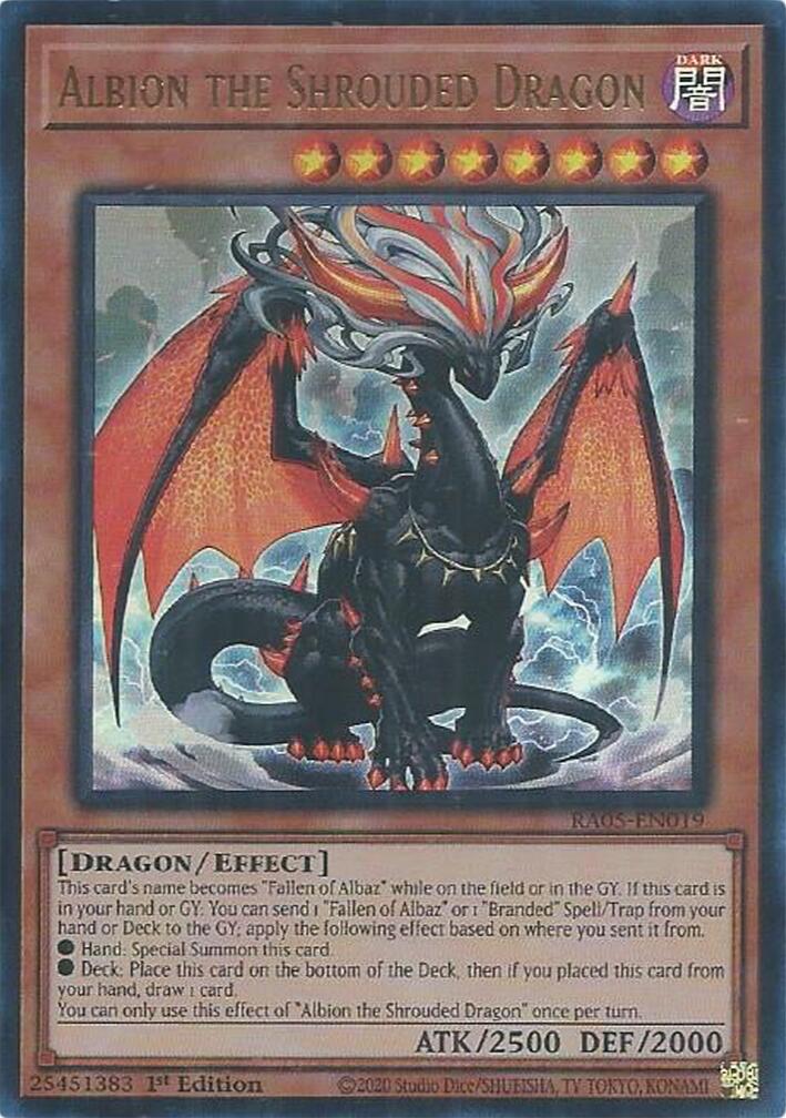 Albion the Shrouded Dragon (Ultra Rare) [RA05-EN019] Ultra Rare | Exor Games New Glasgow