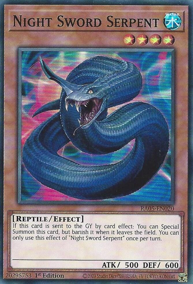 Night Sword Serpent [RA05-EN020] Super Rare | Exor Games New Glasgow