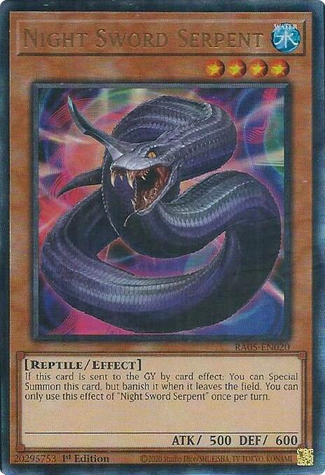 Night Sword Serpent (Ultimate Rare) [RA05-EN020] Ultimate Rare | Exor Games New Glasgow