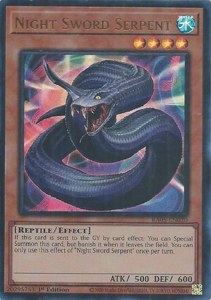 Night Sword Serpent (Ultra Rare) [RA05-EN020] Ultra Rare | Exor Games New Glasgow