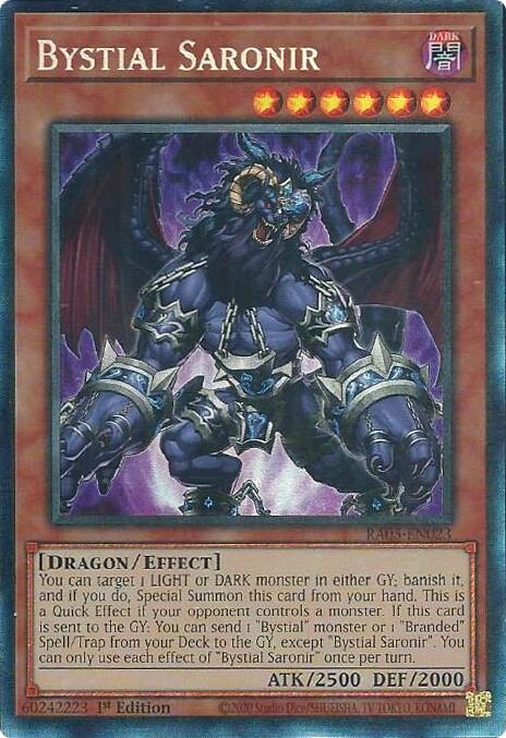 Bystial Saronir (Collector's Rare) [RA05-EN023] Collector's Rare | Exor Games New Glasgow