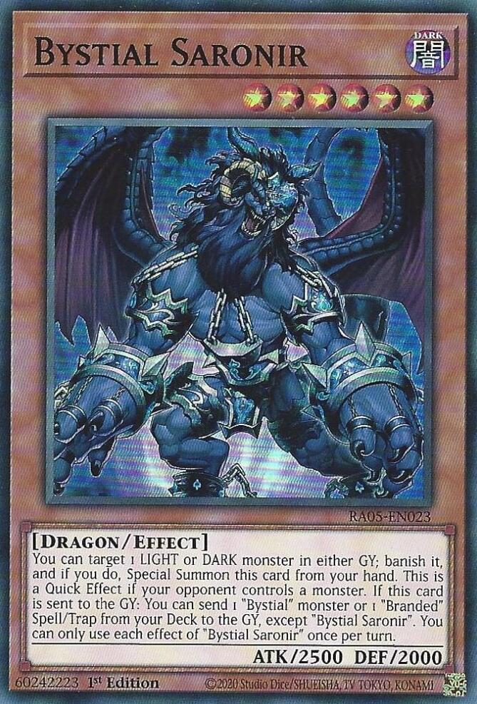 Bystial Saronir [RA05-EN023] Super Rare | Exor Games New Glasgow