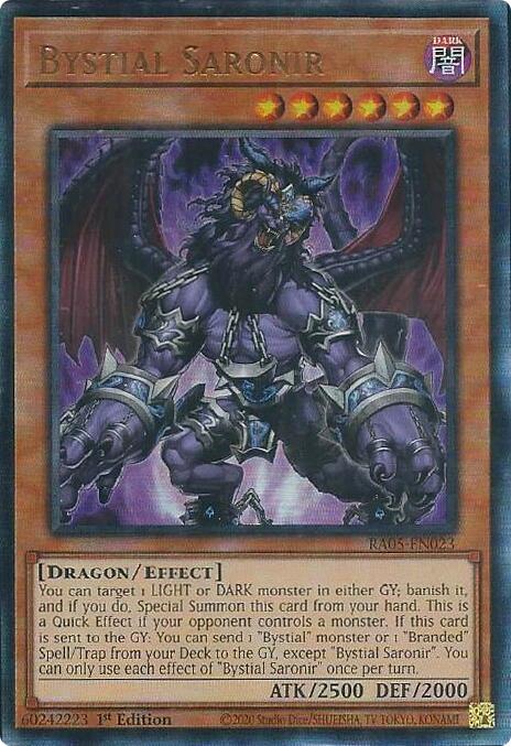Bystial Saronir (Ultimate Rare) [RA05-EN023] Ultimate Rare | Exor Games New Glasgow