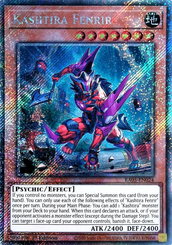 Kashtira Fenrir (Platinum Secret Rare) [RA05-EN024] Platinum Secret Rare | Exor Games New Glasgow