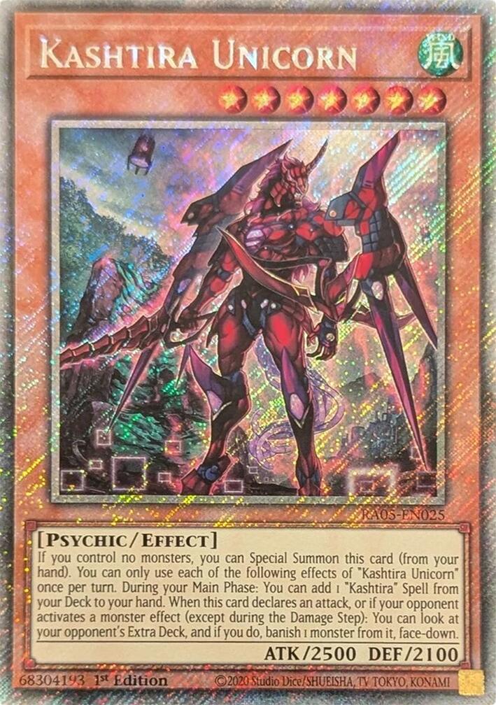 Kashtira Unicorn (Platinum Secret Rare) [RA05-EN025] Platinum Secret Rare | Exor Games New Glasgow