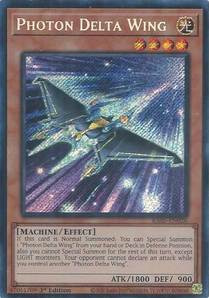 Photon Delta Wing (Secret Rare) [RA05-EN026] Secret Rare | Exor Games New Glasgow