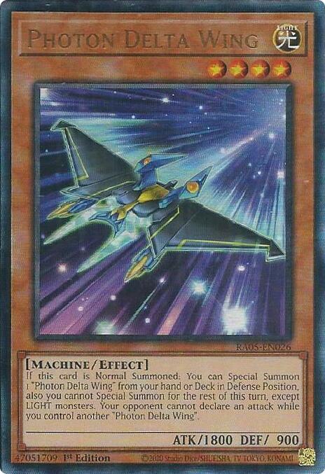 Photon Delta Wing (Ultimate Rare) [RA05-EN026] Ultimate Rare | Exor Games New Glasgow